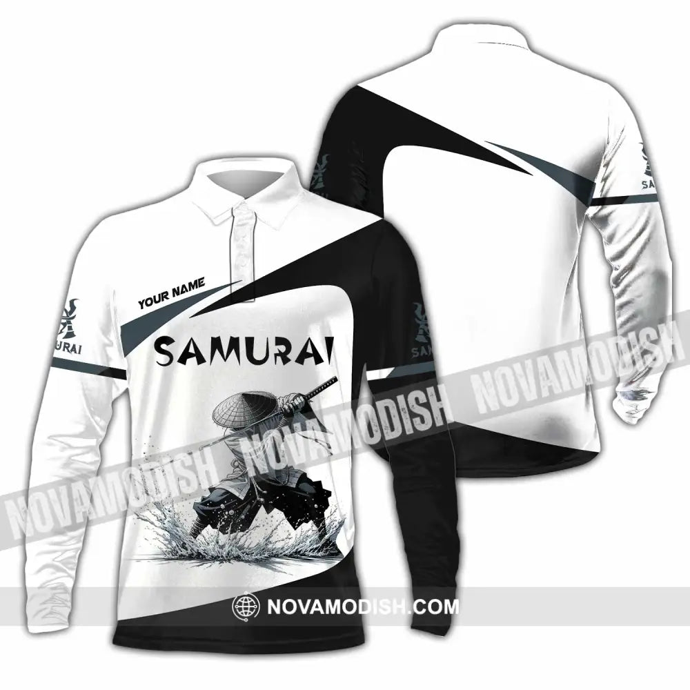 Unisex Shirt - Custom Samurai Shirt Long Sleeve Polo / S T-shirt