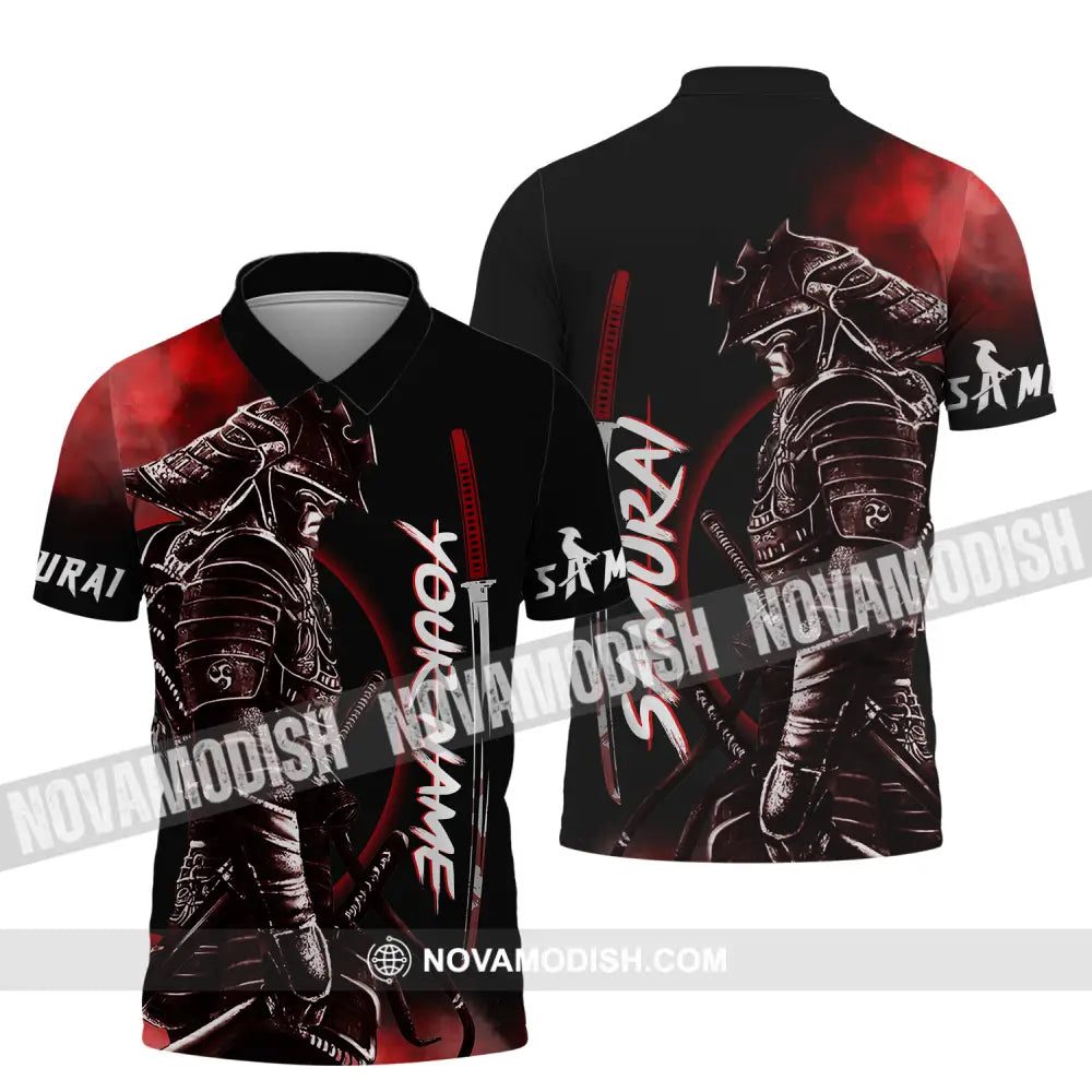 Unisex Shirt - Custom Samurai Name Shirt Polo Shirt / S T-shirt