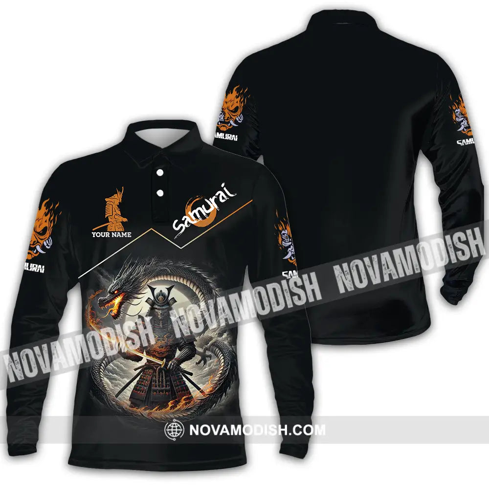 Unisex Shirt - Custom Samurai Sport Shirt Long Sleeve Polo / S T-shirt
