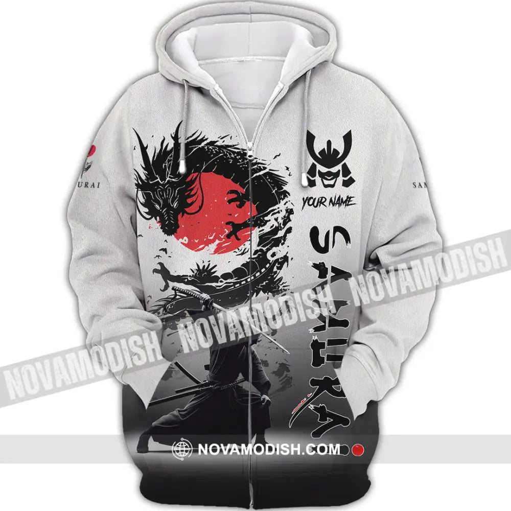 Unisex Shirt - Custom Samurai Shirt Zipper Hoodie / S T-shirt