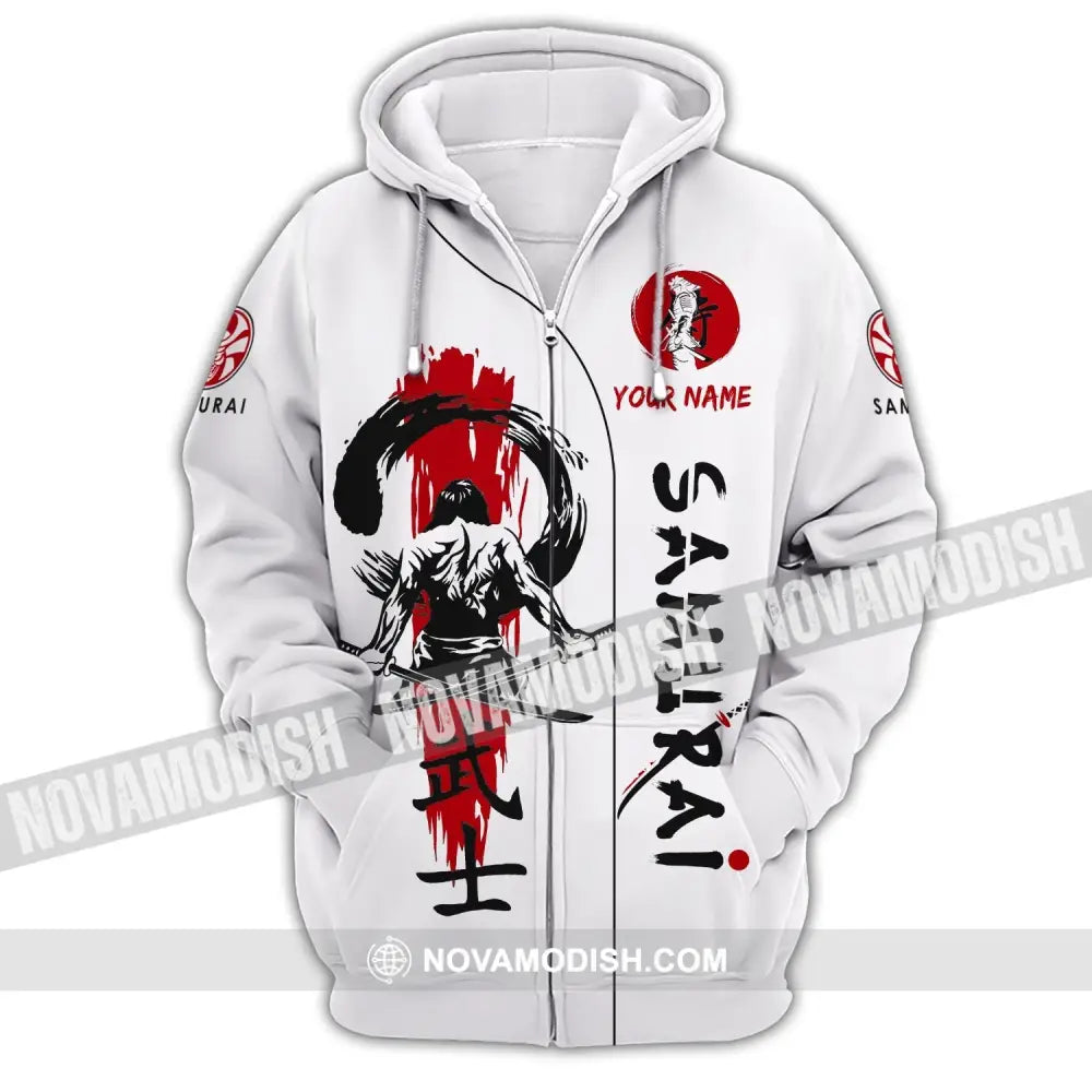 Unisex Shirt - Custom Samurai Shirt Zipper Hoodie / S T-shirt
