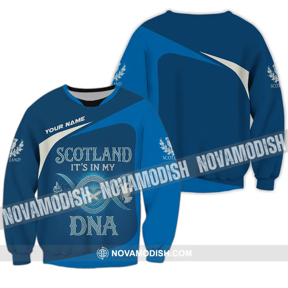 Unisex Shirt - Custom Scotland It’s In My DNA Shirt Long Sleeve / S T-shirt
