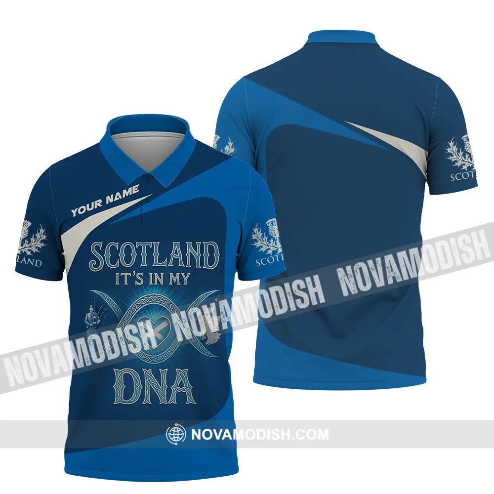 Unisex Shirt - Custom Scotland It’s In My DNA Shirt Polo Shirt / S T-shirt