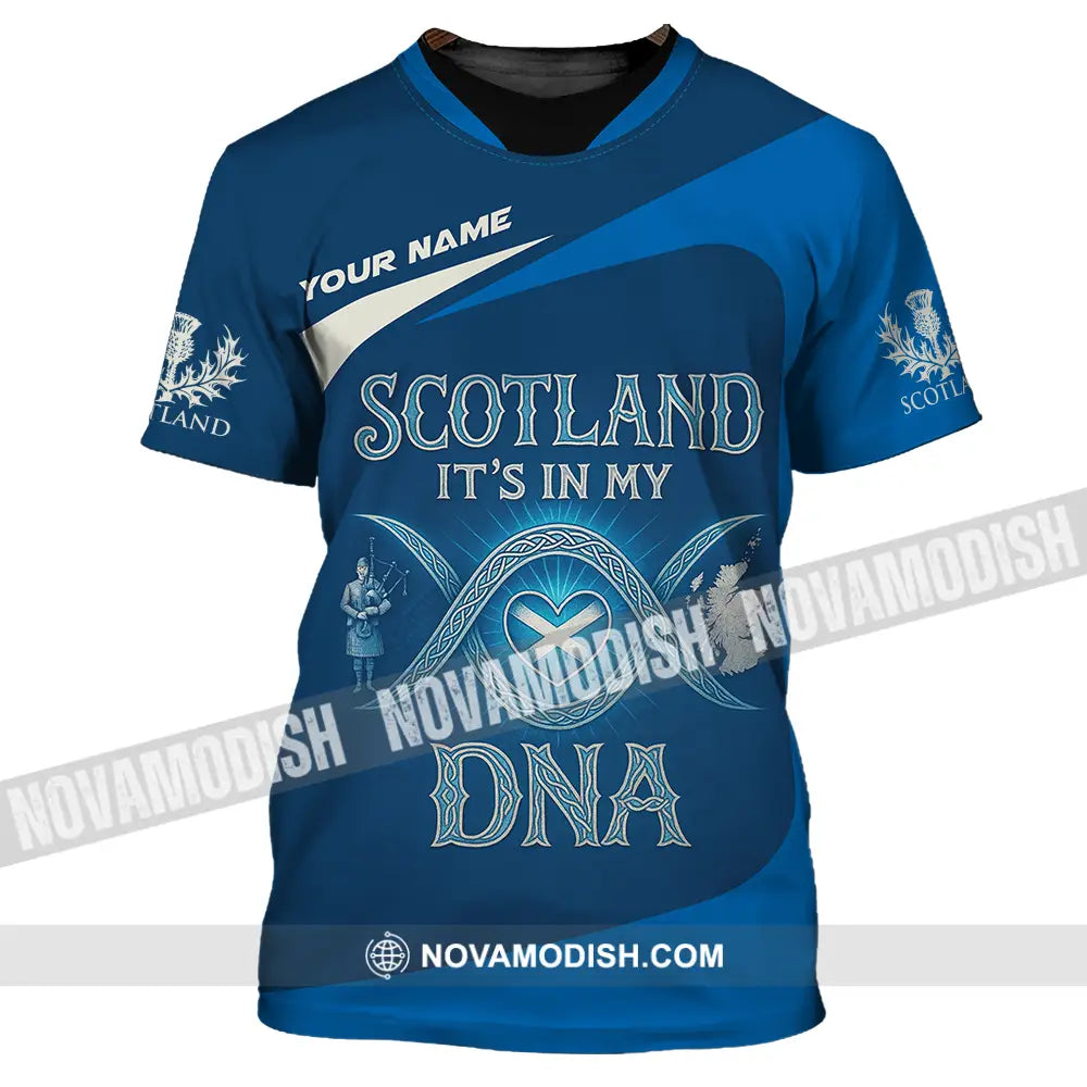 Unisex Shirt - Custom Scotland It’s In My DNA Shirt T-Shirt / S T-shirt