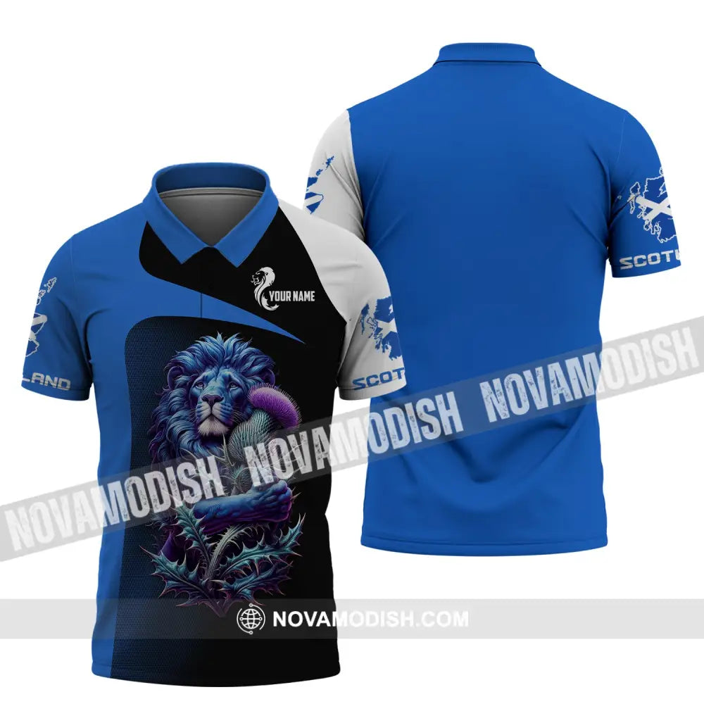 Unisex Shirt Custom Scotland Scottish T-Shirt Lover Polo / S
