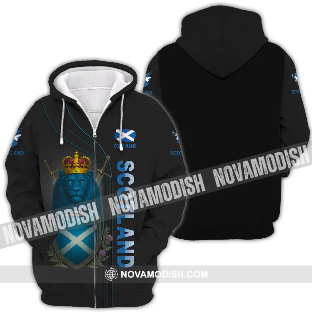 Unisex Shirt - Custom Scottish Shirt Zipper Hoodie / S T-shirt