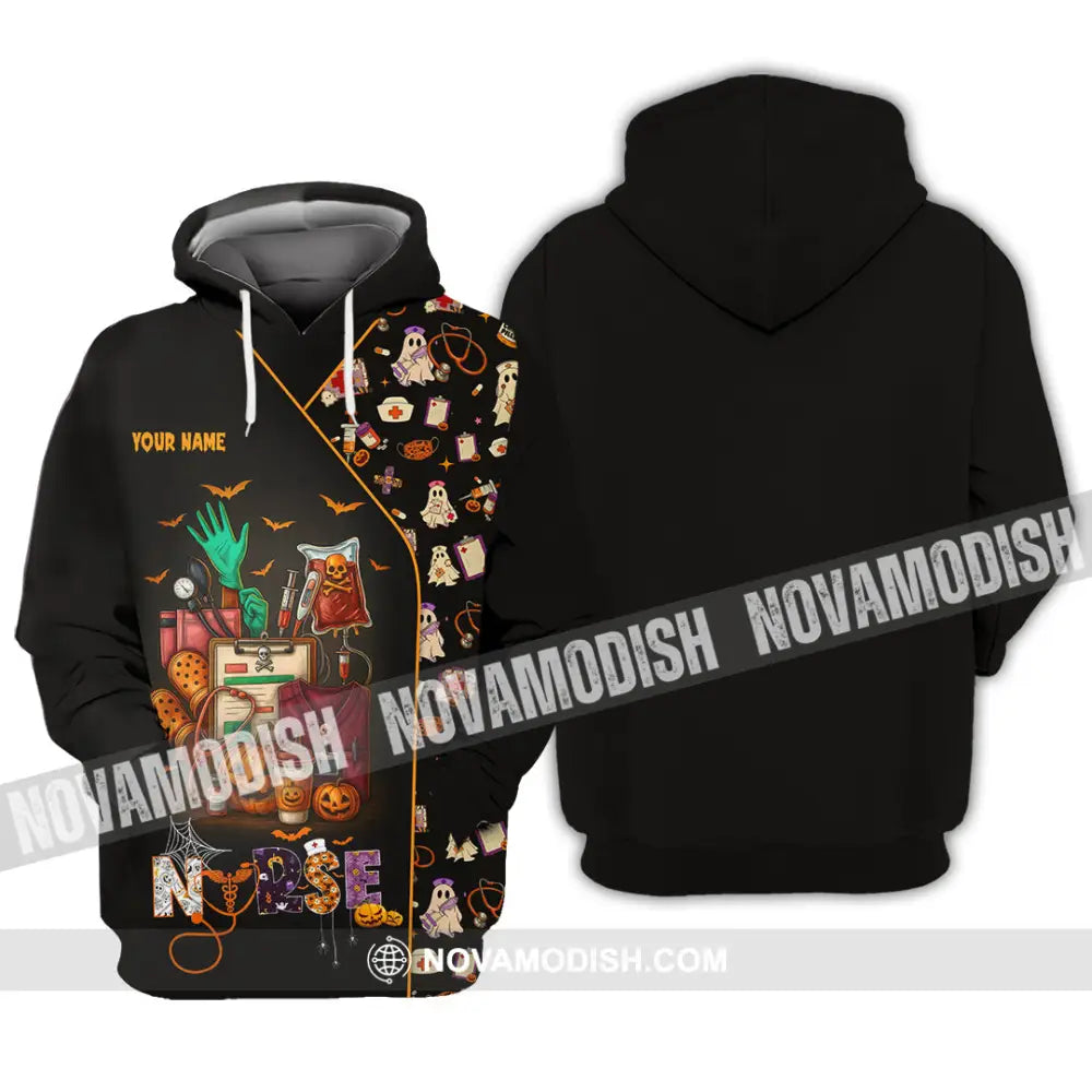 Unisex Shirt - Custom Scrubstar Fright Friends Nurse Halloween Shirt Hoodie / S T-shirt