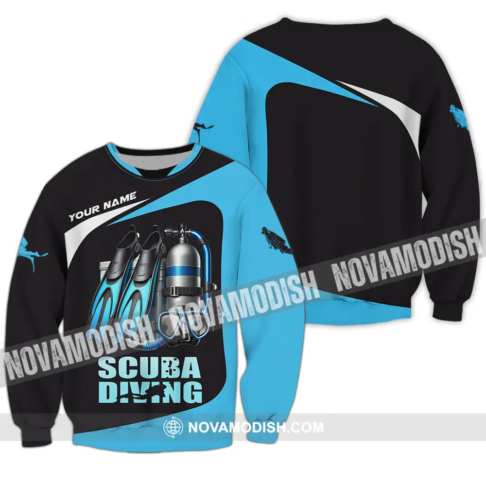 Unisex Shirt - Custom Scuba Diving Lover Shirt Long Sleeve / S T-shirt