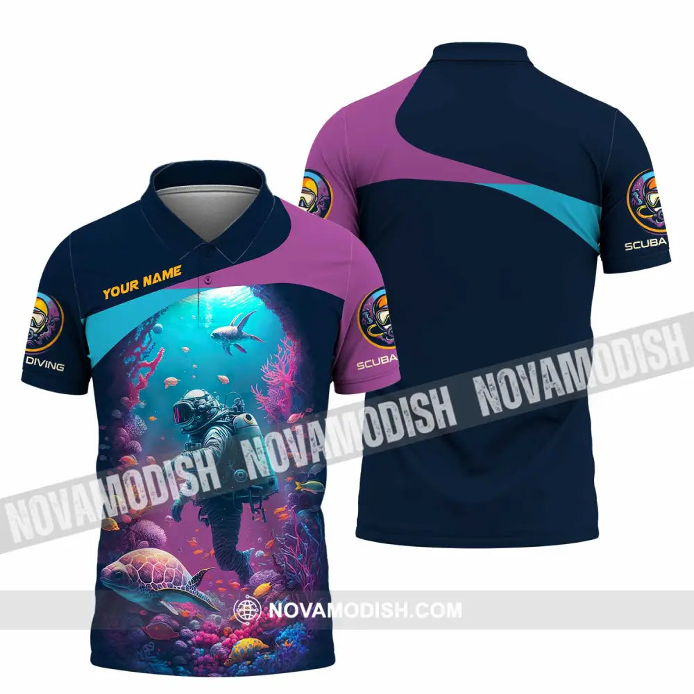 Unisex Shirt - Custom Scuba Diving Shirt Polo Shirt / S T-shirt