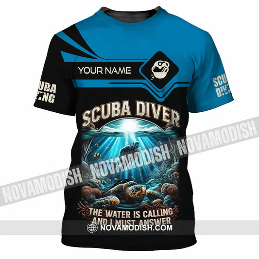 Unisex Shirt - Custom Scuba Diving The Water Is Calling And I Must Answer Shirt T-Shirt / S T-shirt