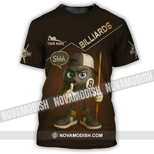 Unisex Shirt - Custom Shhh Billiards Shirt T-Shirt / S T-shirt