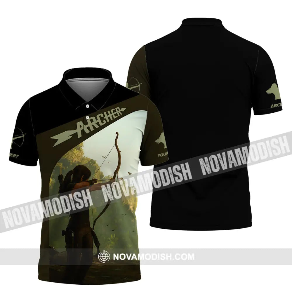 Unisex Shirt - Custom Shooting Archery Player Shirt Polo Shirt / S T-shirt