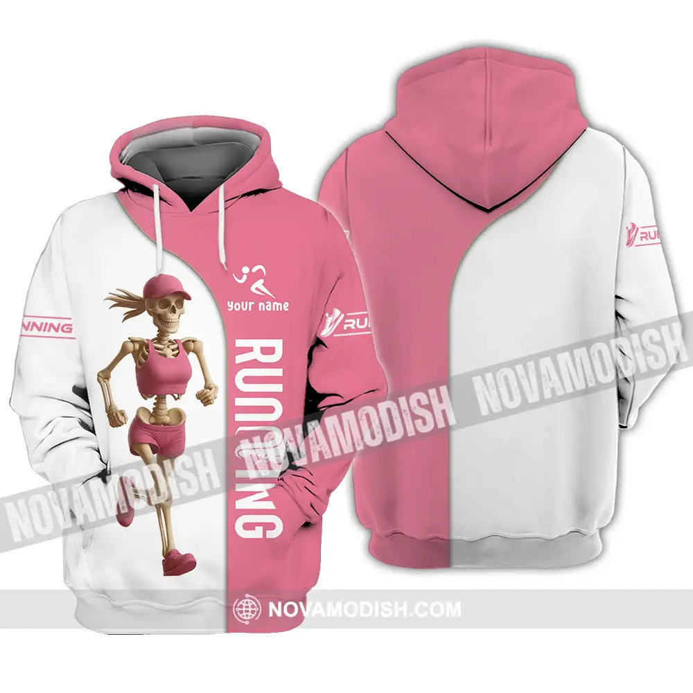 Unisex Shirt - Custom Skeleton Running Shirt Hoodie / S T-shirt