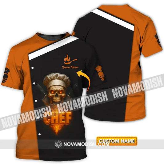 Unisex Shirt - Custom Skull Master Chef Shirt T-shirt