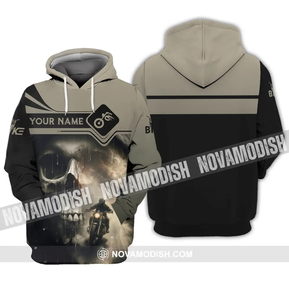 Unisex Shirt - Custom Skull Rider Shirt Hoodie / S T-shirt