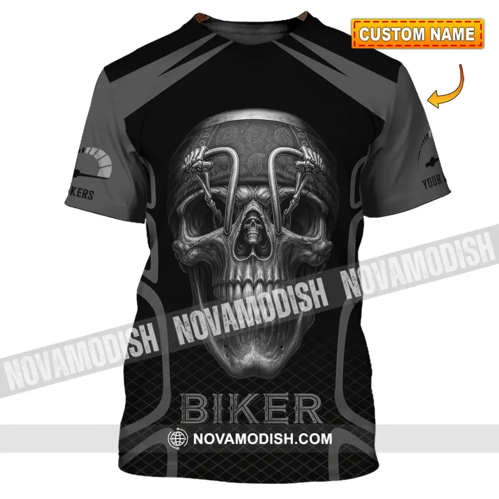 Unisex Shirt - Custom Skull Rider Riding Lover Shirt T-shirt