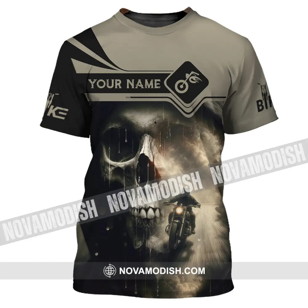 Unisex Shirt - Custom Skull Rider Shirt T-Shirt / S T-shirt