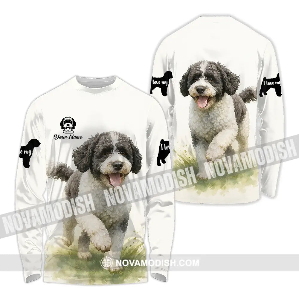 Unisex Shirt - Custom Spanish Water Dog Shirt Long Sleeve Shirt / S T-shirt