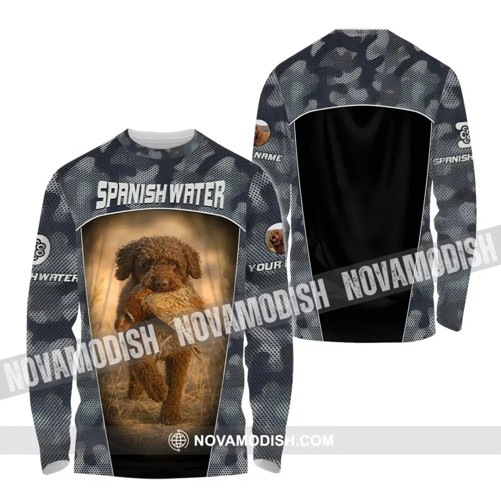 Unisex Shirt - Custom Spanish Water Dog Lover Shirt Long Sleeve Shirt / S T-shirt