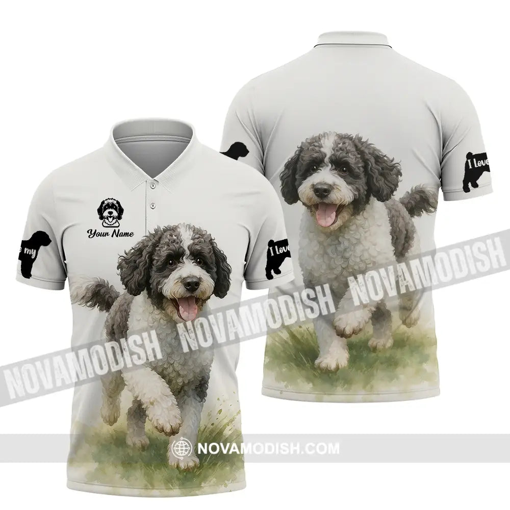 Unisex Shirt - Custom Spanish Water Dog Shirt Polo Shirt / S T-shirt