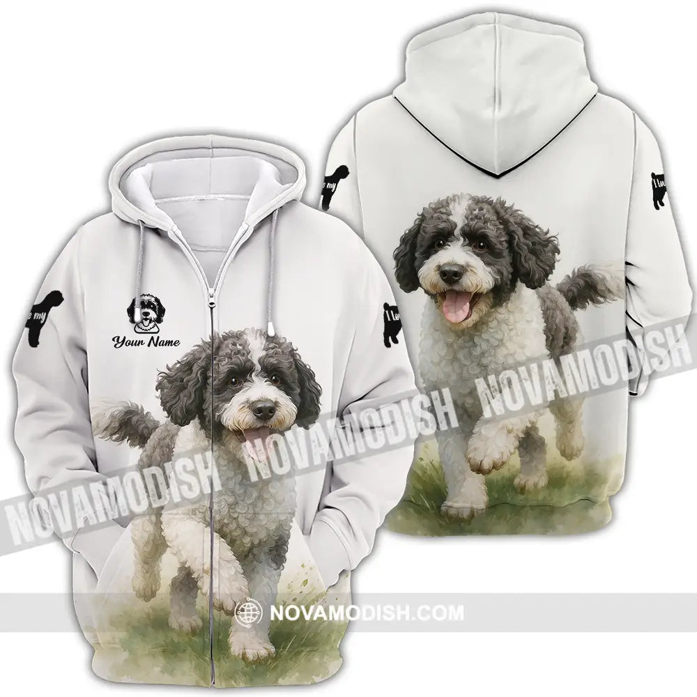 Unisex Shirt - Custom Spanish Water Dog Shirt Zipper Hoodie / S T-shirt