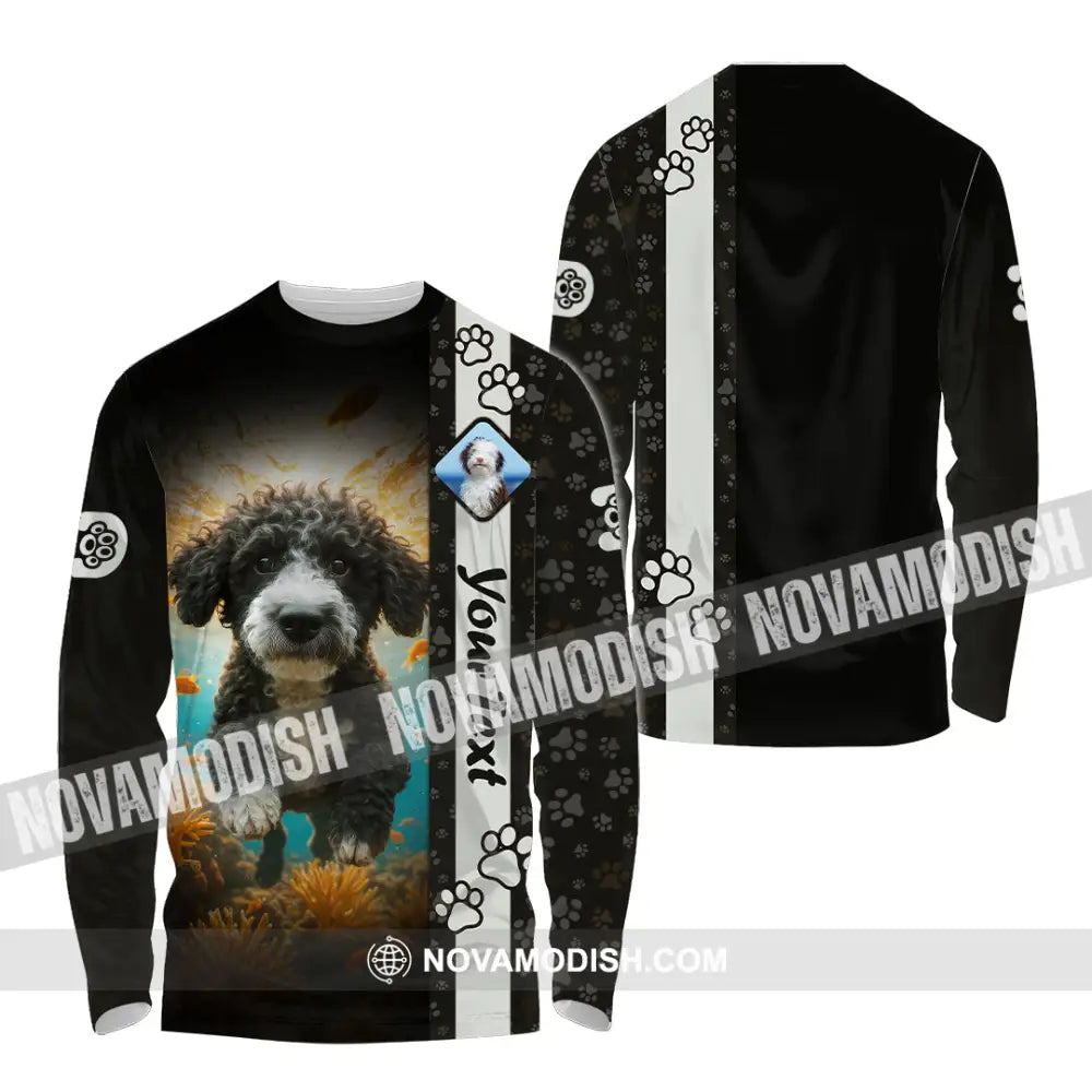 Unisex Shirt - Custom Spanish Water Pet Lover Shirt Long Sleeve Shirt / S T-shirt