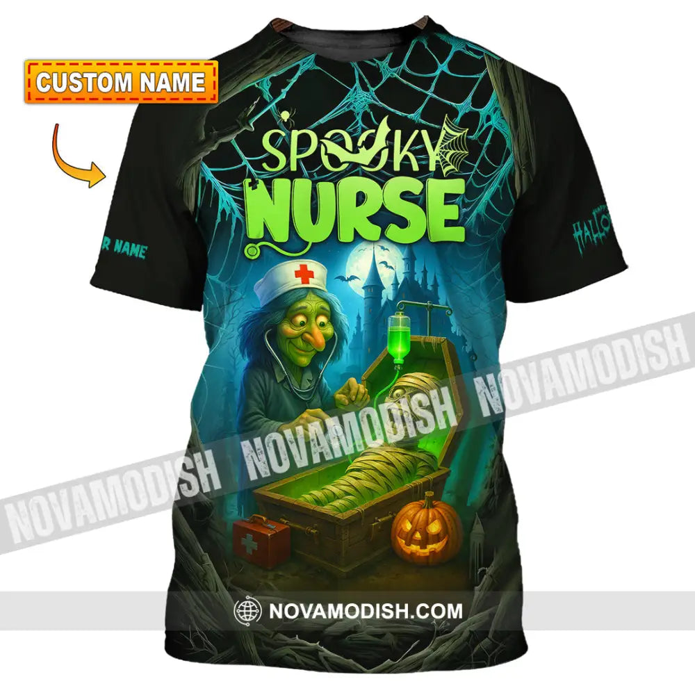 Unisex Shirt - Custom Spoopy Nurse Halloween Shirt T-shirt