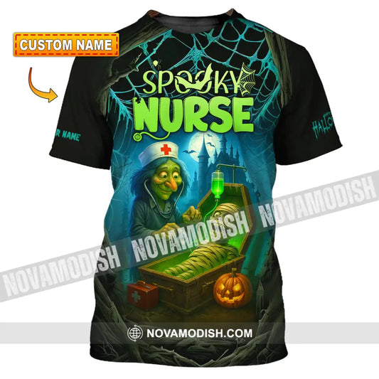 Unisex Shirt - Custom Spoopy Nurse Halloween Shirt T-shirt