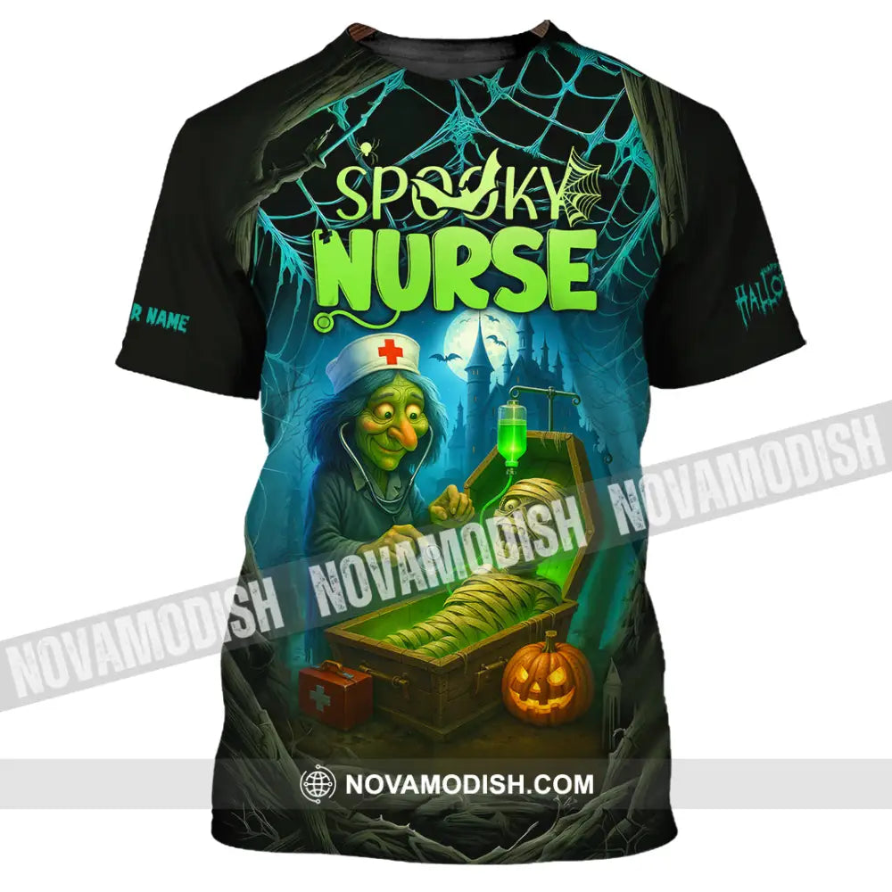 Unisex Shirt - Custom Spoopy Nurse Halloween Shirt T-Shirt / S T-shirt