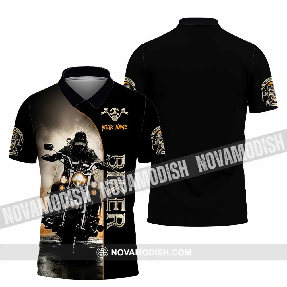 Unisex Shirt - Custom Swag Biker Biker Lover Sporty Shirt Polo Shirt / S T-shirt