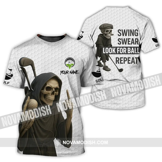 Unisex Shirt - Custom Swing Swear Look For Ball Repeat Shirt T-Shirt / S T-shirt