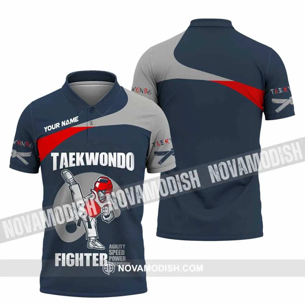 Unisex Shirt - Custom Taekwondo Fighter Shirt Polo Shirt / S T-shirt