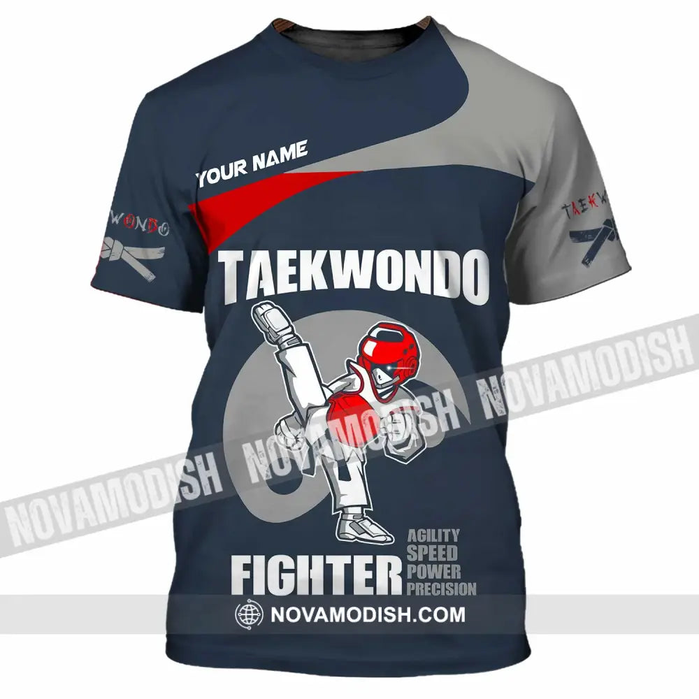 Unisex Shirt - Custom Taekwondo Fighter Shirt T-Shirt / S T-shirt