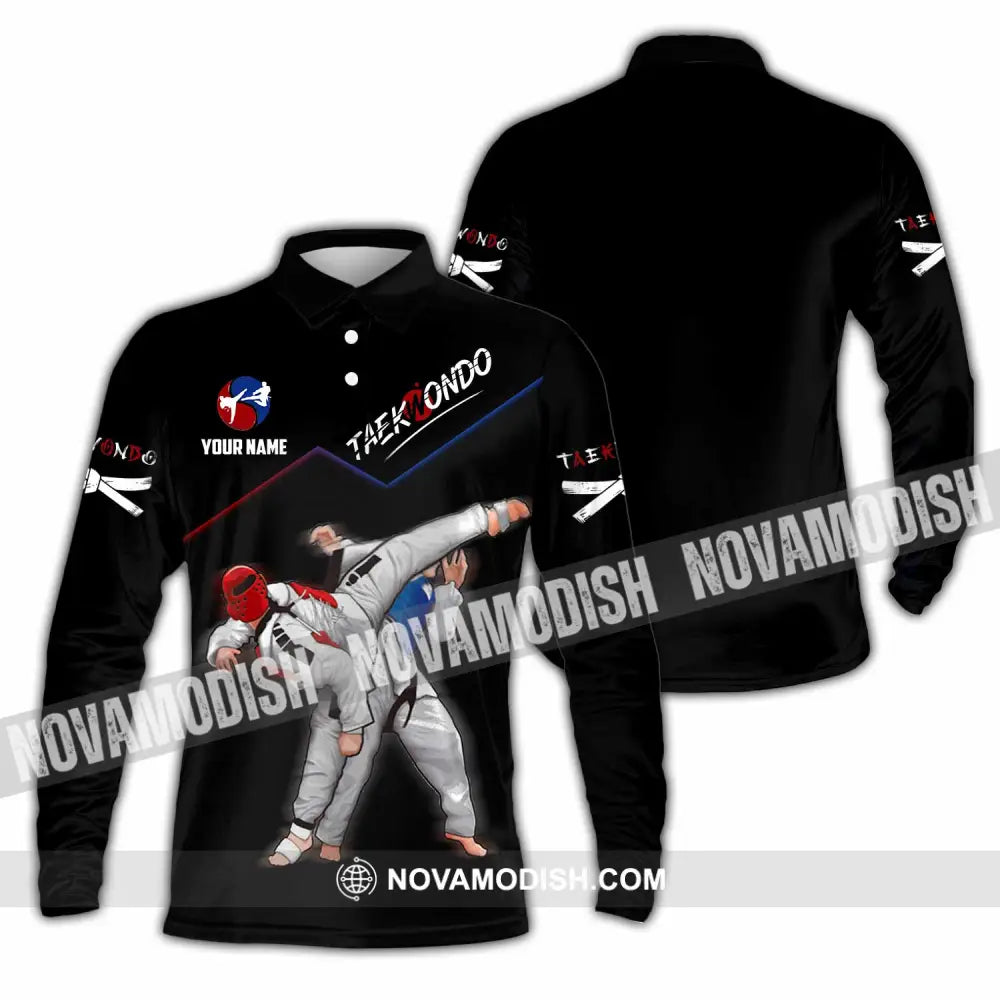 Unisex Shirt - Custom Taekwondo Shirt Long Sleeve Polo / S T-shirt