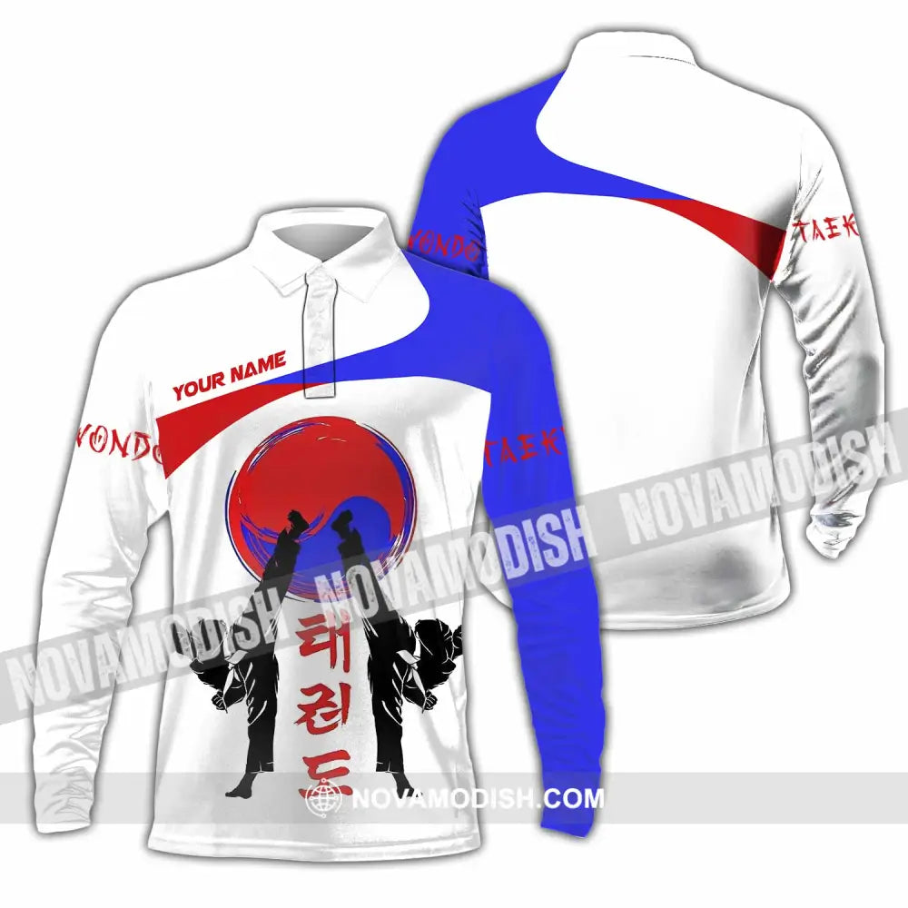 Unisex Shirt - Custom Taekwondo Lover Sport Shirt Long Sleeve Polo / S T-shirt