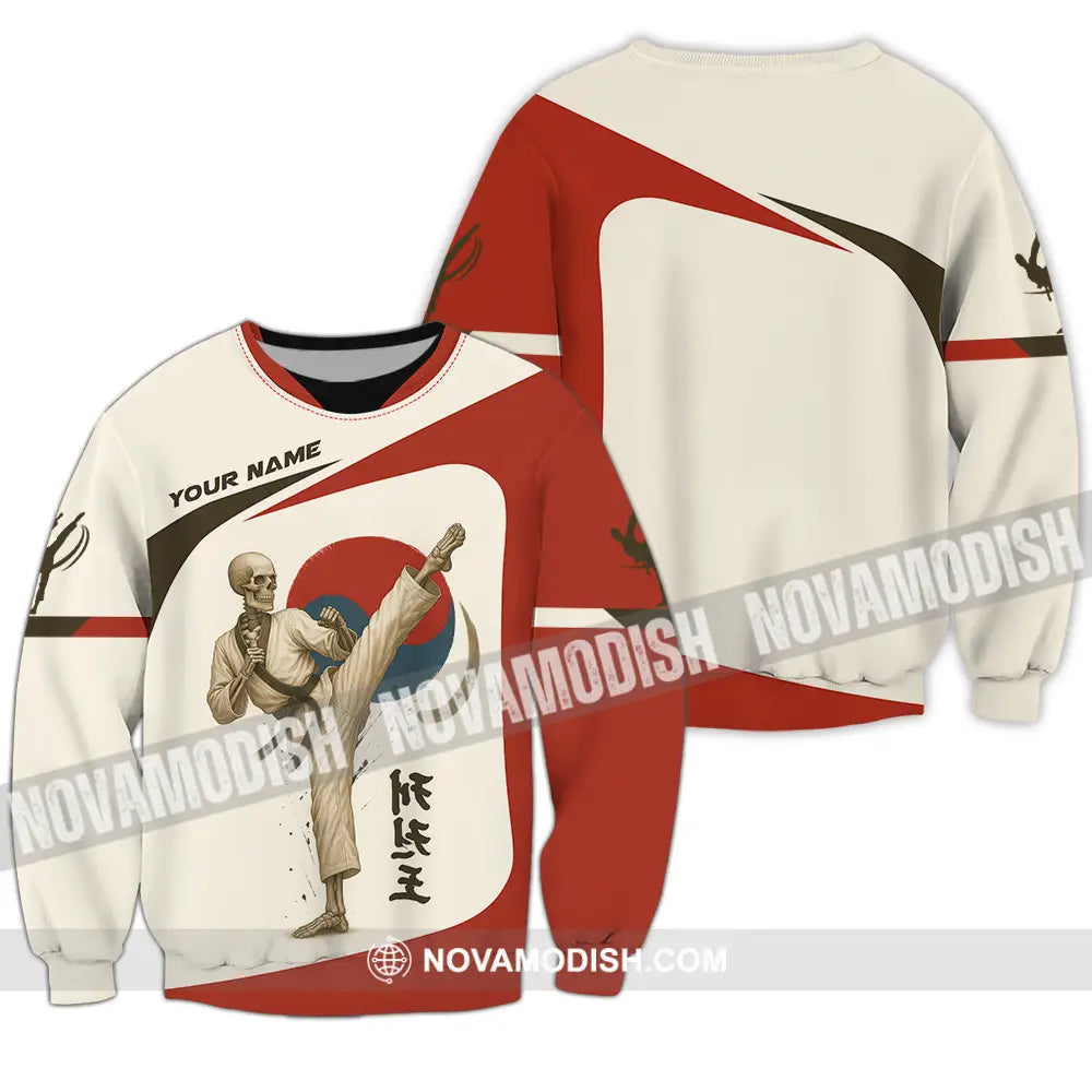 Unisex Shirt - Custom Taekwondo Player Shirt Long Sleeve / S T-shirt