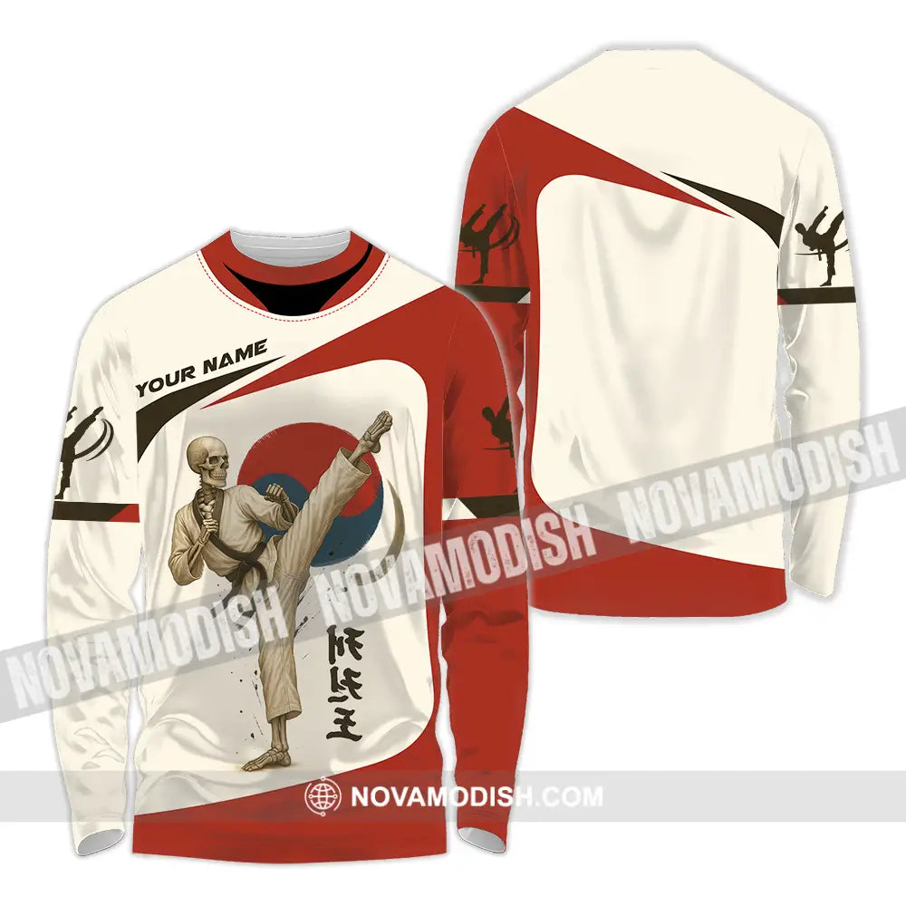 Unisex Shirt - Custom Taekwondo Player Shirt Long Sleeve Shirt / S T-shirt