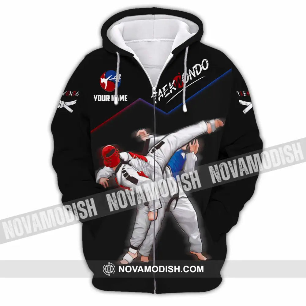 Unisex Shirt - Custom Taekwondo Shirt Zipper Hoodie / S T-shirt