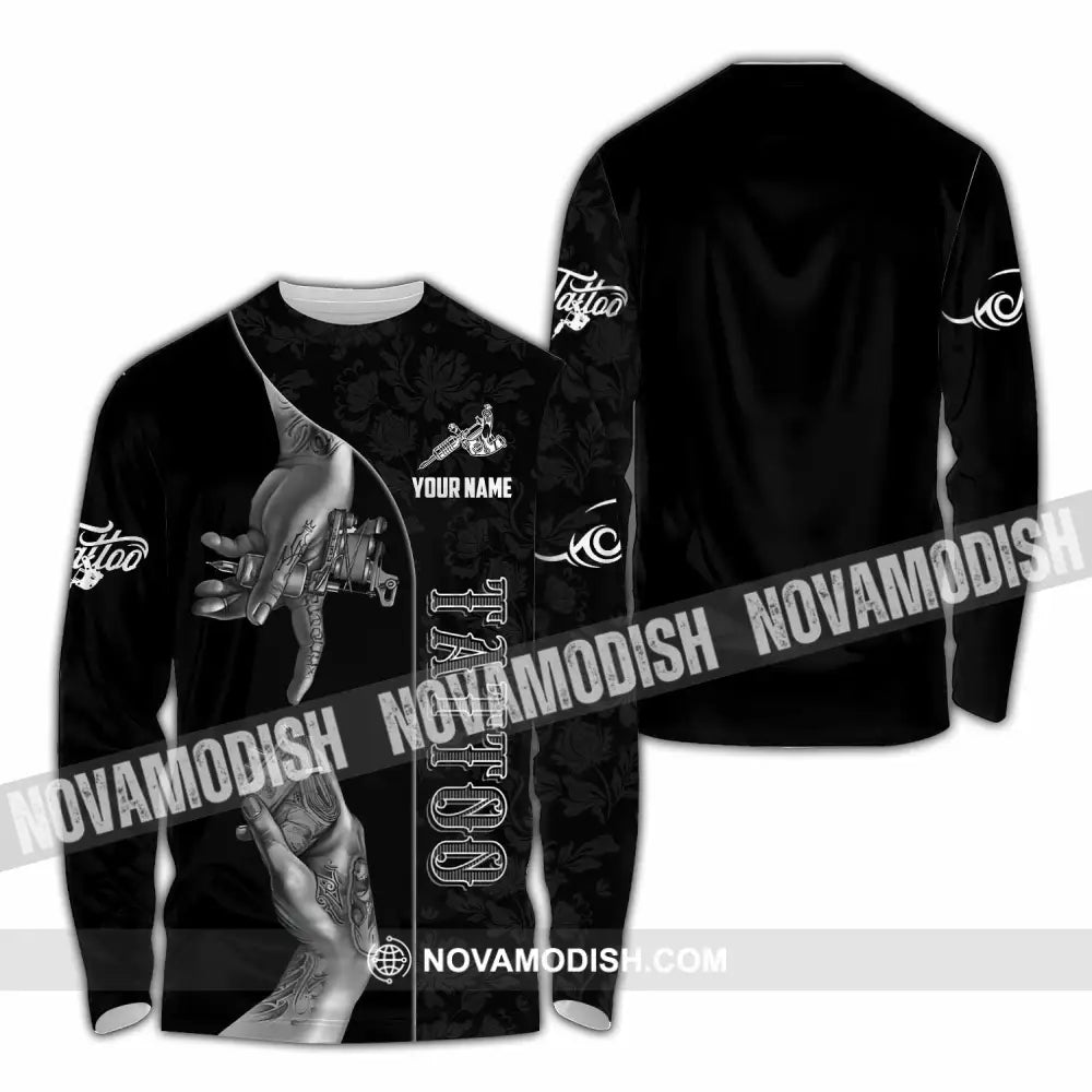 Unisex Shirt - Custom Tattoo Shirt Long Sleeve Shirt / S T-shirt