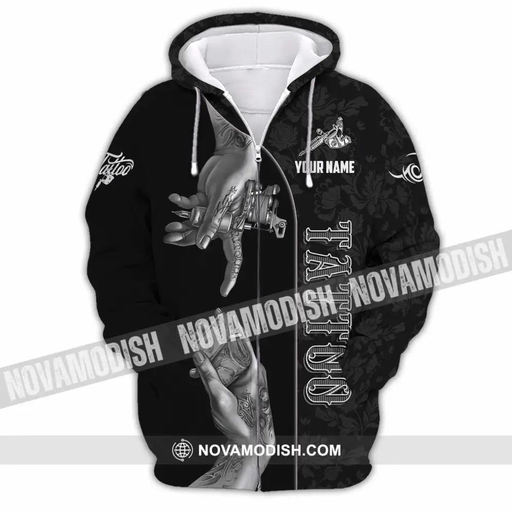 Unisex Shirt - Custom Tattoo Shirt Zipper Hoodie / S T-shirt