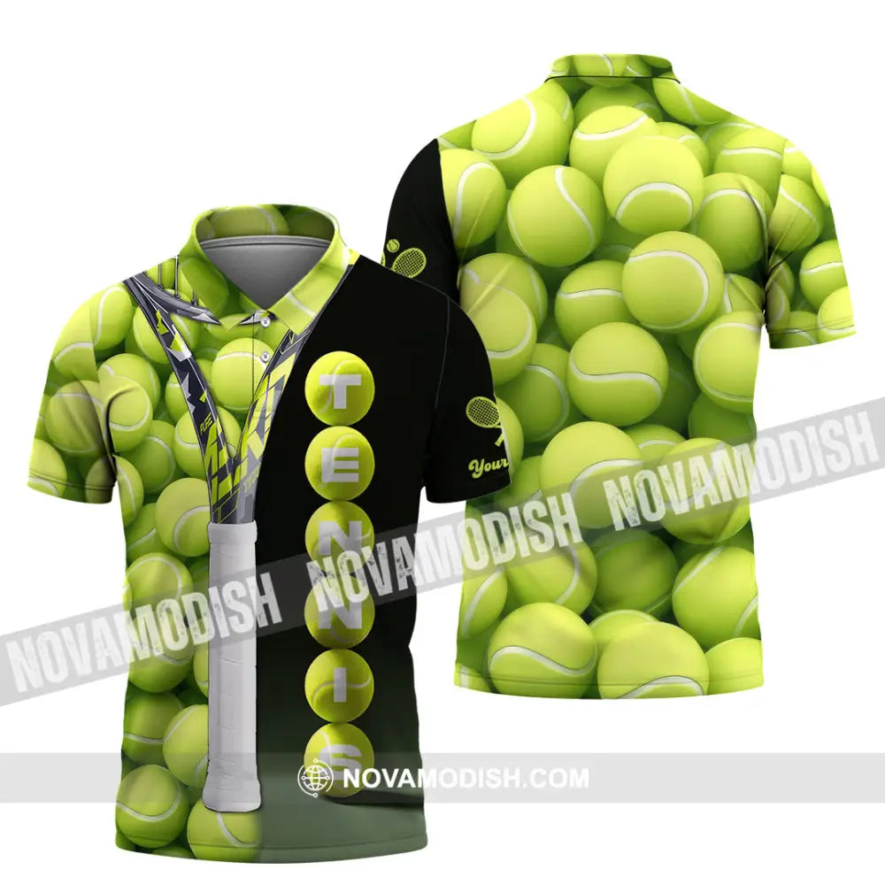 Unisex Shirt - Custom Tennis Ball Tennis Player Sport Shirt Polo Shirt / S T-shirt