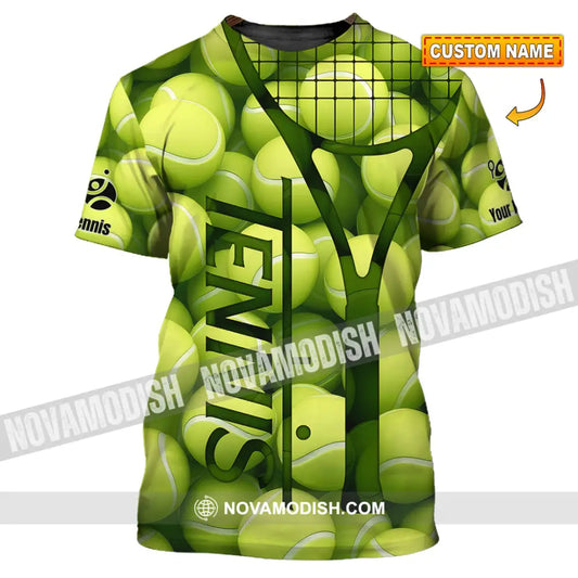 Unisex Shirt - Custom Tennis Ball Tennis Player Sport Shirt T-shirt