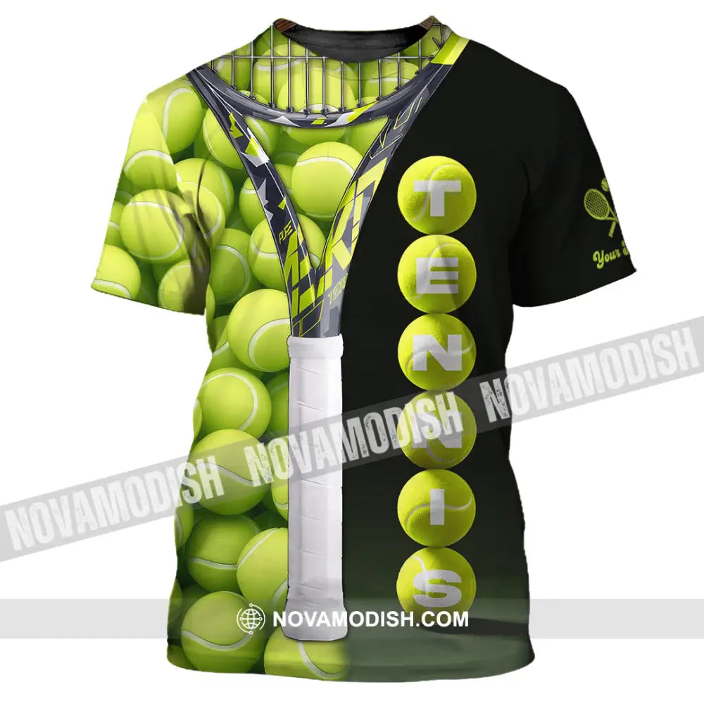 Unisex Shirt - Custom Tennis Ball Tennis Player Sport Shirt T-Shirt / S T-shirt