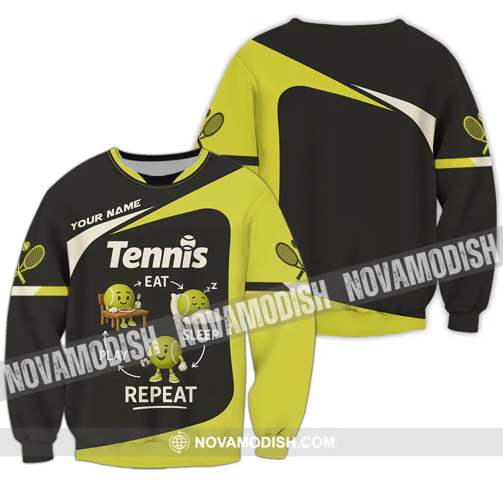 Unisex Shirt - Custom Tennis Shirt Long Sleeve / S T-shirt