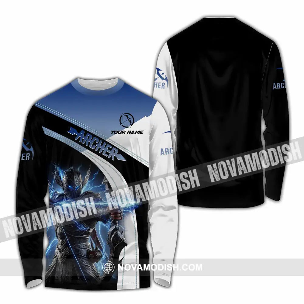 Unisex Shirt - Custom Text Shirt Archer Shirt Long Sleeve Shirt / S T-shirt