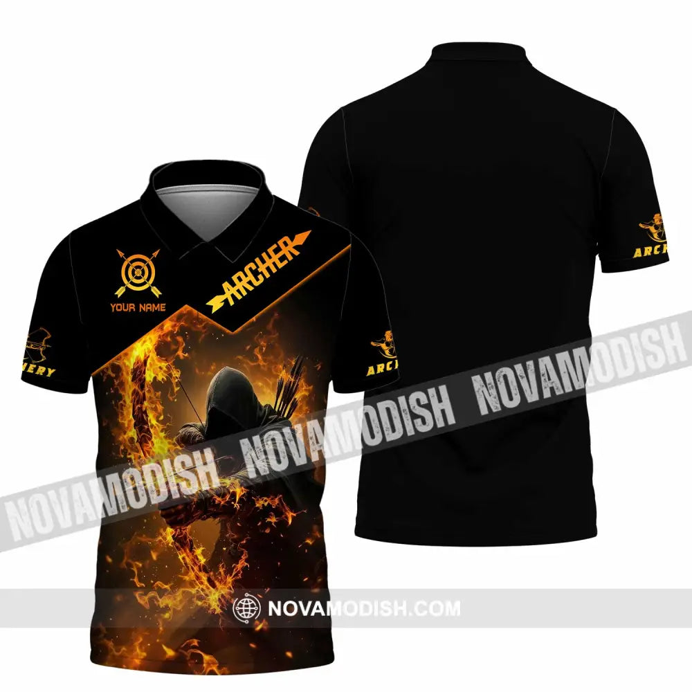 Unisex Shirt - Custom Text Shirt Archer Polo Shirt / S T-shirt