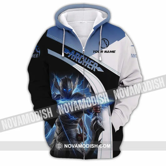 Unisex Shirt - Custom Text Shirt Archer Shirt Zipper Hoodie / S T-shirt