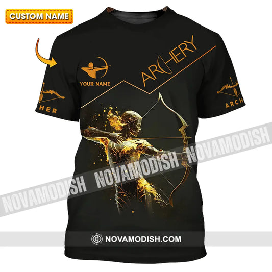 Unisex Shirt - Custom Text Archery Queen Sport Shirt For Player T-shirt