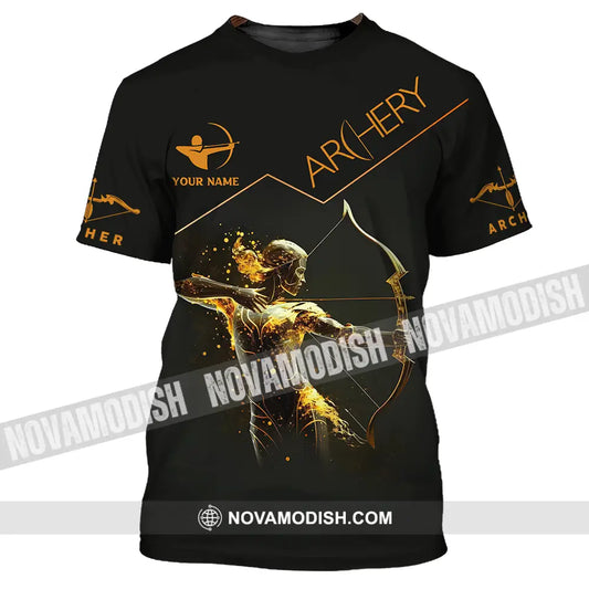 Unisex Shirt - Custom Text Archery Queen Sport Shirt For Player T-Shirt / S T-shirt