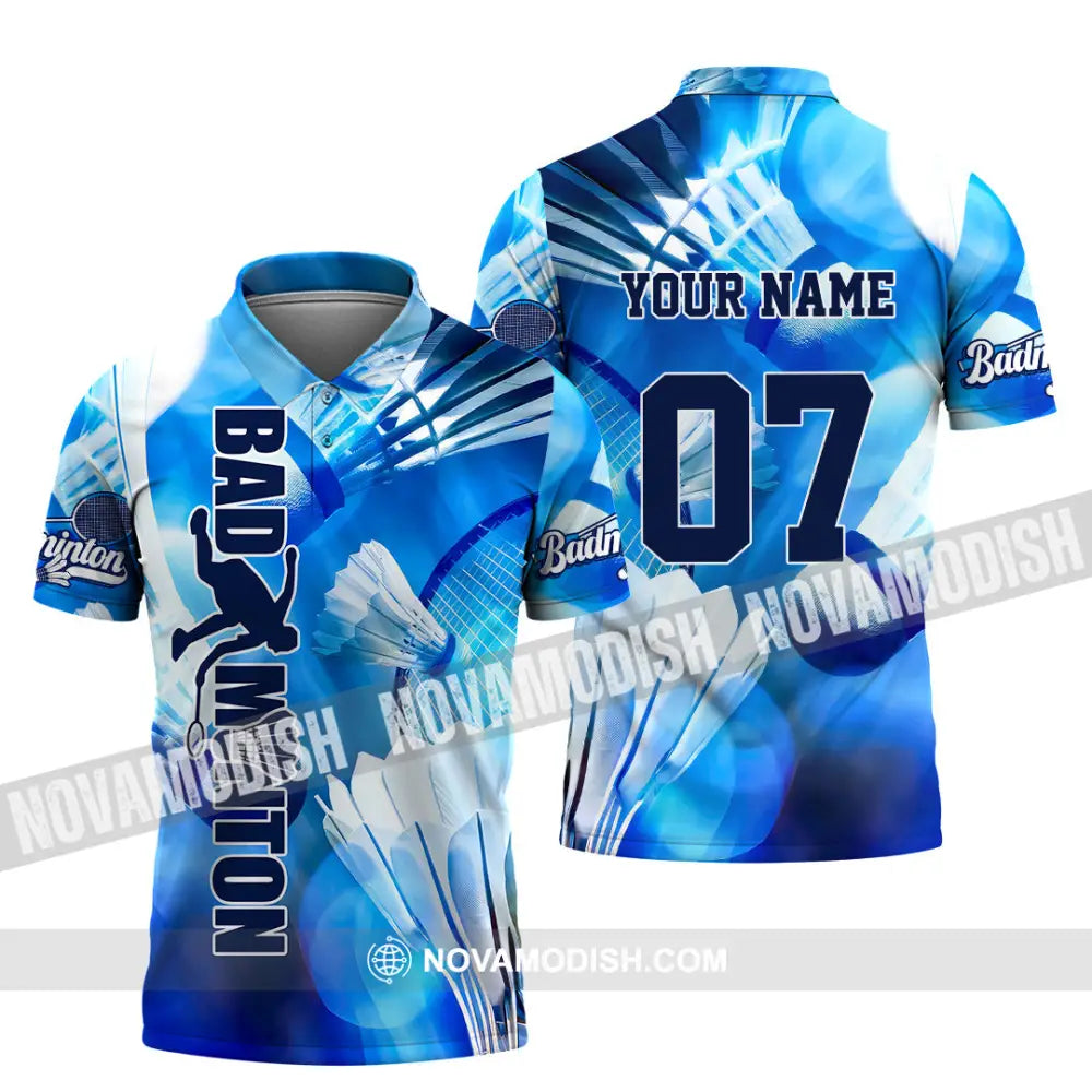 Unisex Shirt - Custom Text Shirt Badminton Shirt Polo Shirt / S T-shirt